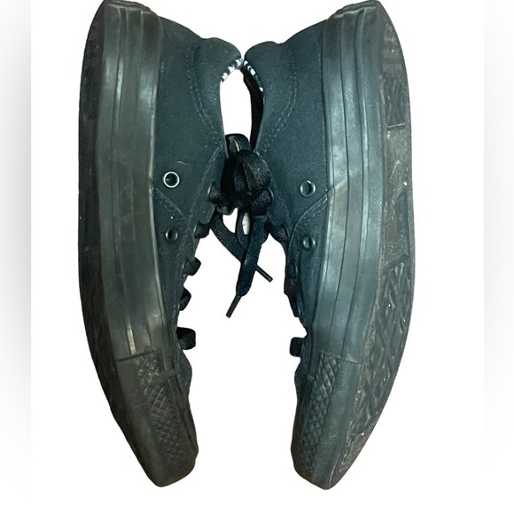 Converse SZ 6 big girls / women’s black with cheetah see photos - Picture 3 of 9